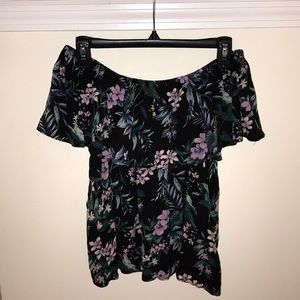 AE Hawaiian Off the Shoulder Top